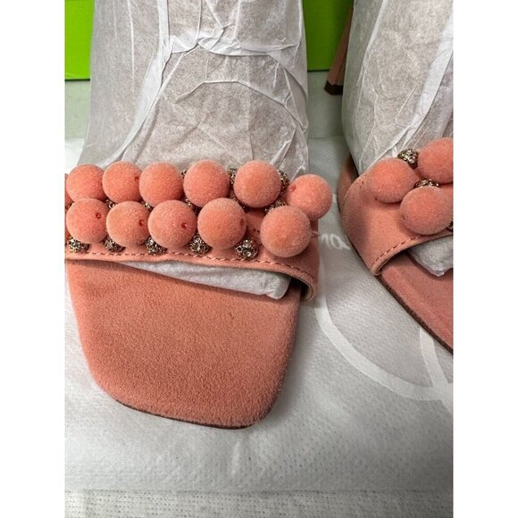 Sam Edelman Luella Canyon Clay Beaded Dress Sandals 7.5 High Heel Ankle Strap - Picture 12 of 16